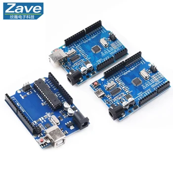 UNO R3 Entwicklungsboard ATMEGA328P CH340 / ATEGA16U2 kompatibel für Arduino mit Kabel R3/R4 UNO Proto Shield