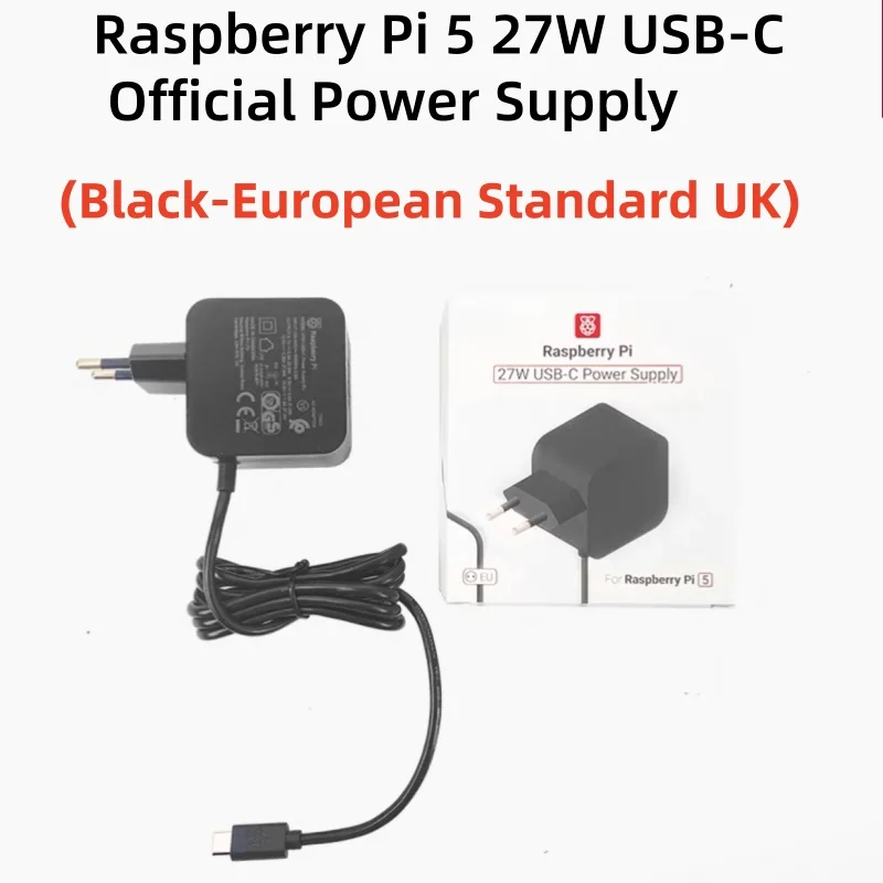 Raspberry Pi 5, Netzteil, 27 W, USB-C-Netzteil, 5,1 V, 5 A – Bild 2