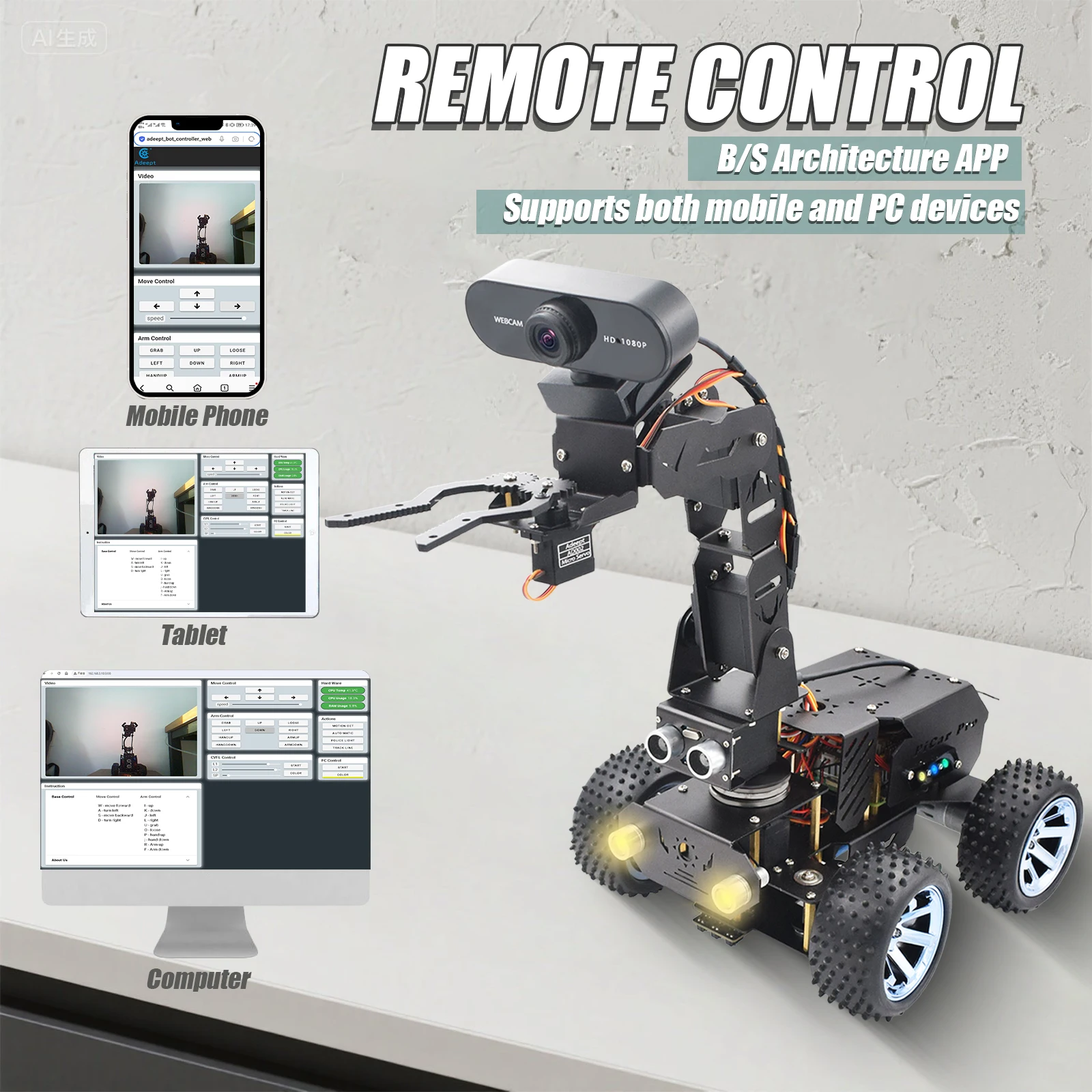 Adeept PiCar Pro V2 Robotik-Kit – Bild 5