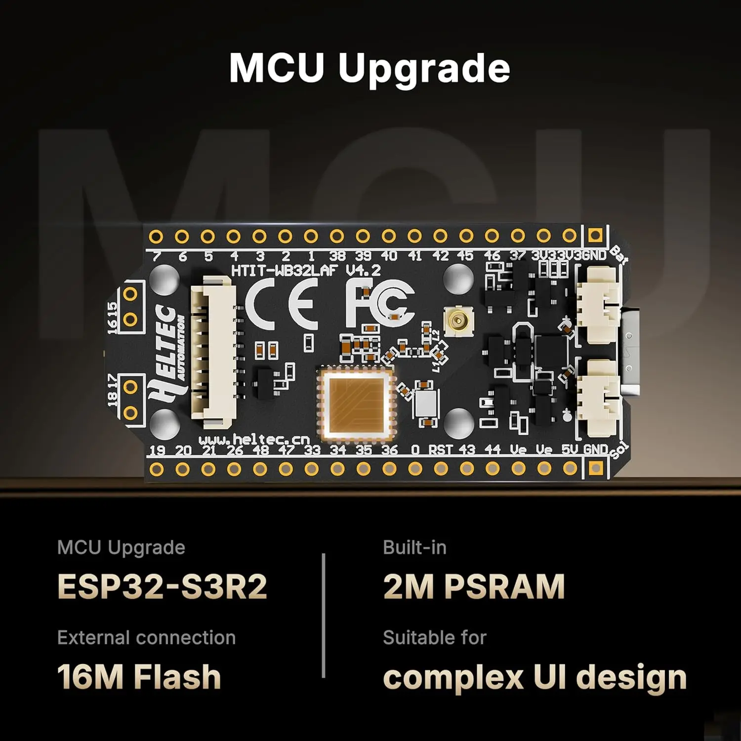 Heltec ESP32 LoRa V4 4.3 Entwicklungsboard Meshtastic Verbessert – Bild 2