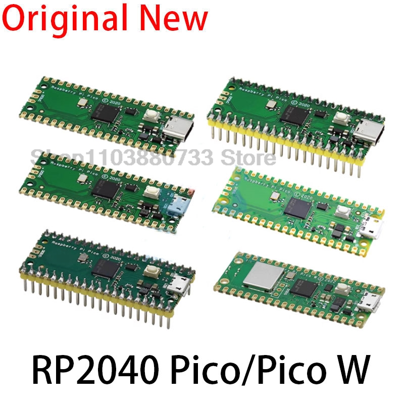 Raspberry Pi Pico W Board RP2040 Dual-Core 264 KB ARM Low-Power-Mikrocomputer