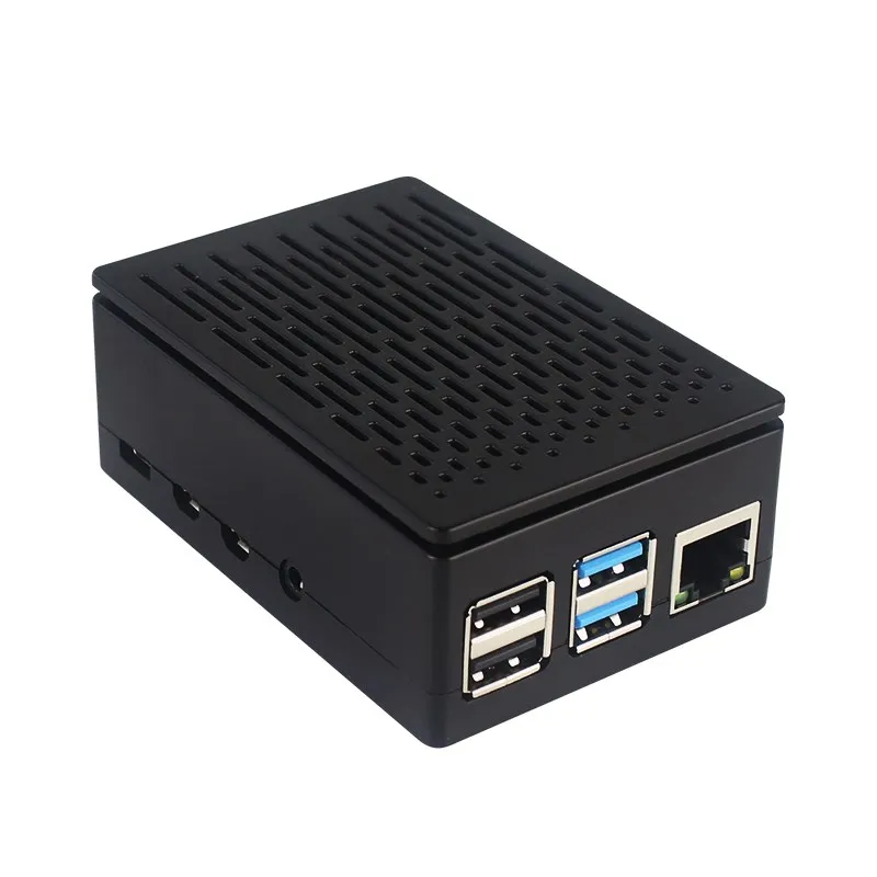 Raspberry Pi 4 Modell B ABS Fall mit Lüfter Schwarz Kunststoff – Bild 2