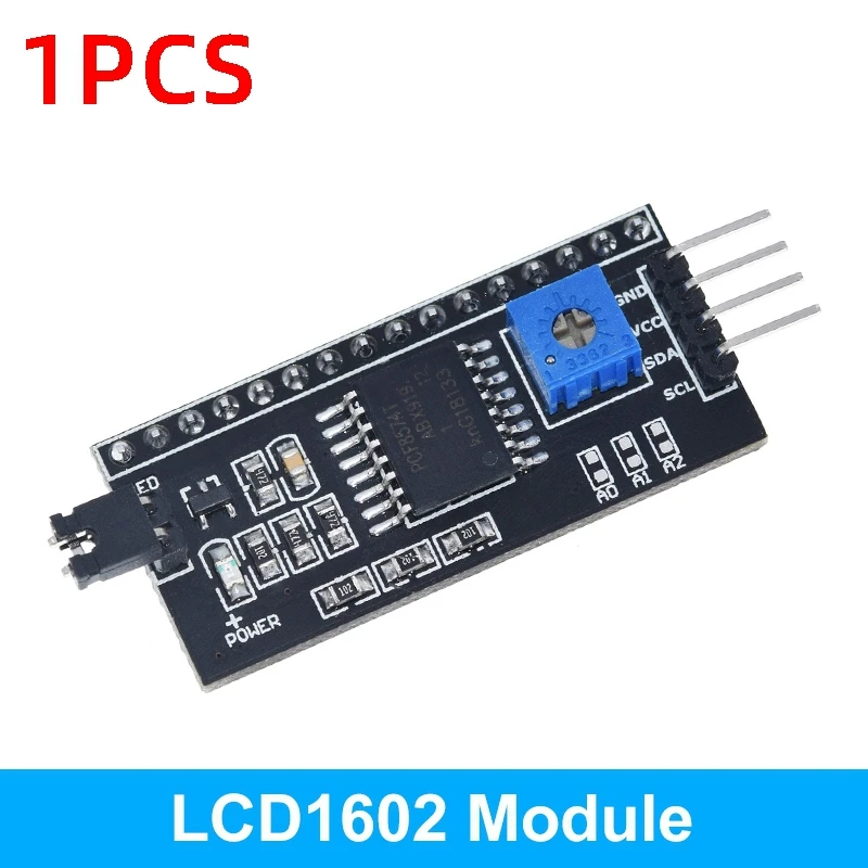 LCD1602 1602 LCD-Modul Blau/Gelb Grüner Bildschirm 16x2 Zeichen LCD-Display PCF8574T PCF8574 IIC