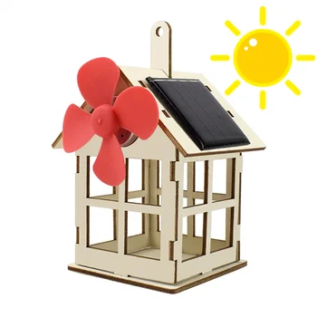 Solarspielzeug für Jungen, Windmühle, Wissenschaft, DIY, Physik, Lernset für Kinder, Modell, 2-in-1