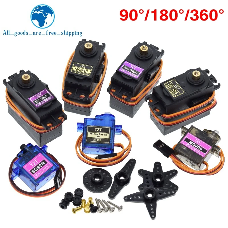 SG90 SG92R MG90S MG995 MG996 Servo Metallgetriebe-Modul für Arduino UNO DIY Mechanischer Arm MG946R MG945R