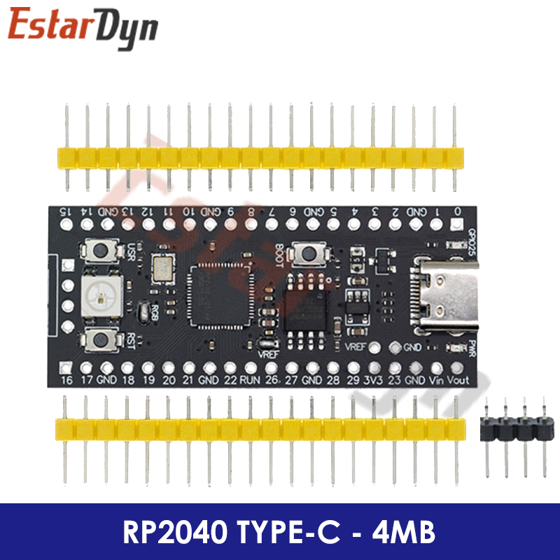 Raspberry Pi Pico Board RP2040 Dual-Core 264 KB ARM Low-Power-Mikrocomputer Hochleistungs-Cortex-M0+-Prozessor