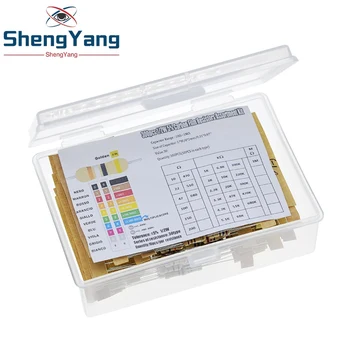 30-Wert-Set 10 Ohm-1 MOhm 1/2W 5% Metall-Widerstände Sortiment Kit 30 Werte Widerstände (300 Stück)