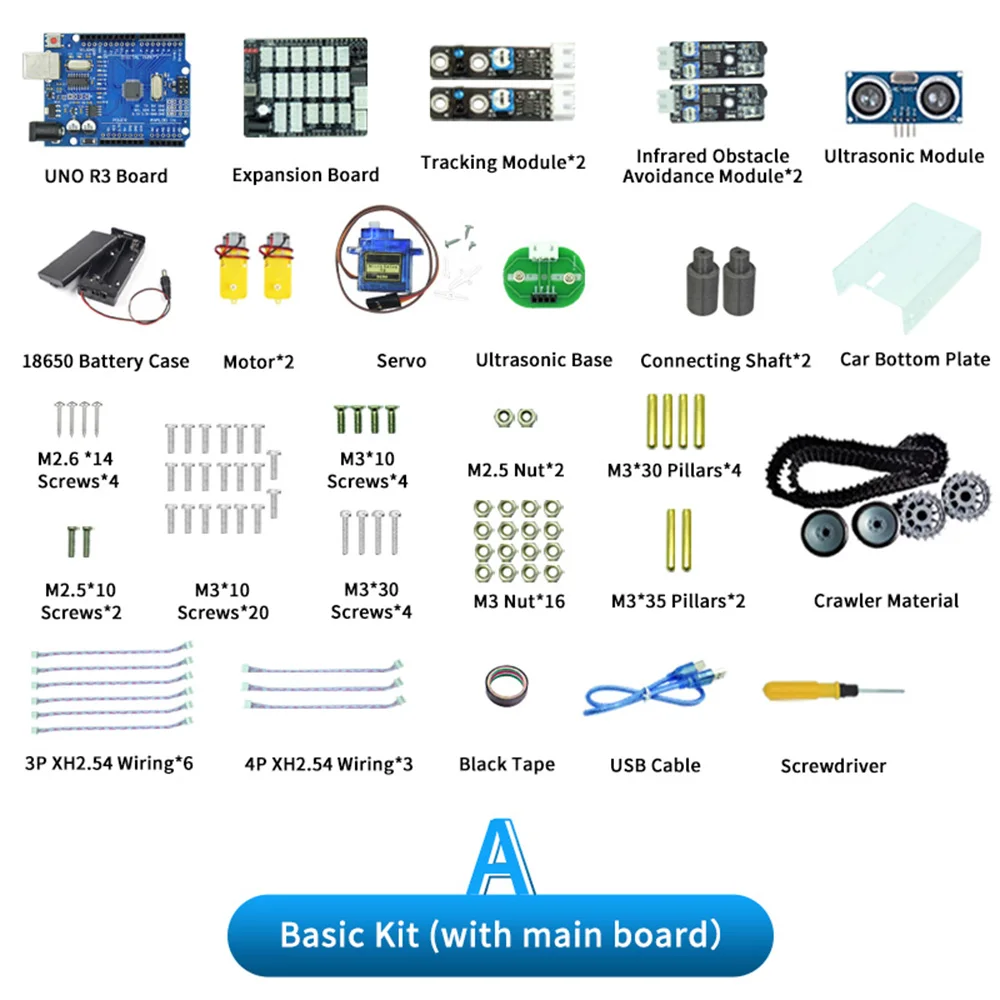 Smart Robot Kit Programmierung Starter Lernautomatisierung Roboter Designer Pädagogischer Roboter für Arduino