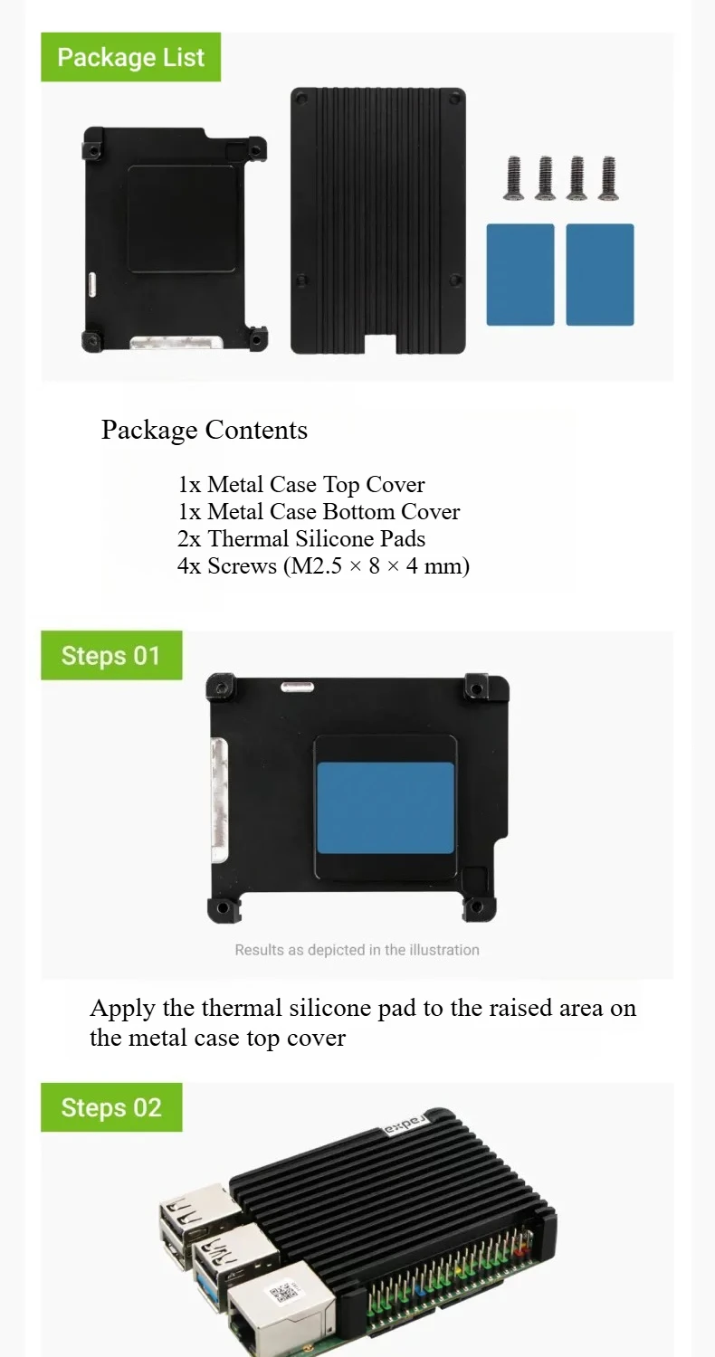 Resa Radxa Armor Case 7056A für Q6A/5C/5C +/5A/A7A – Bild 6