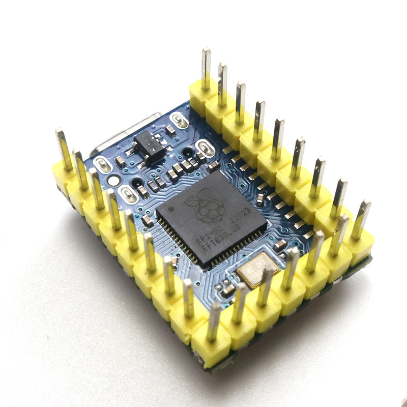 RP2040-Zero Mikrocontroller-Board mit Header | Vorgelötete USB Typ-C & Pins | Dual-Core RP2040