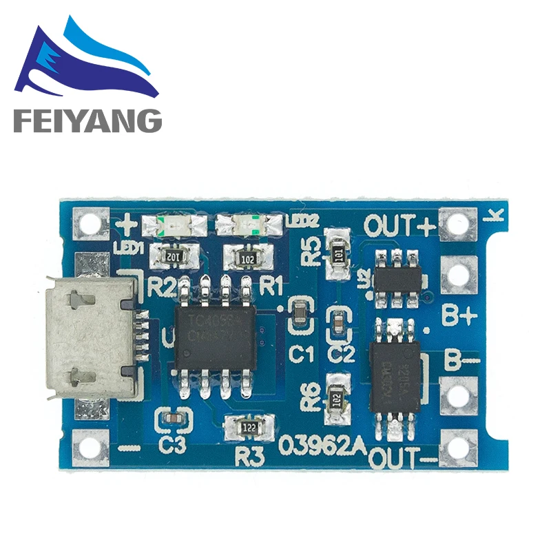 5V 1A Micro/Type-C/Mini 18650 TP4056 Lithium-Akku-Lademodul Ladeplatte – Bild 2