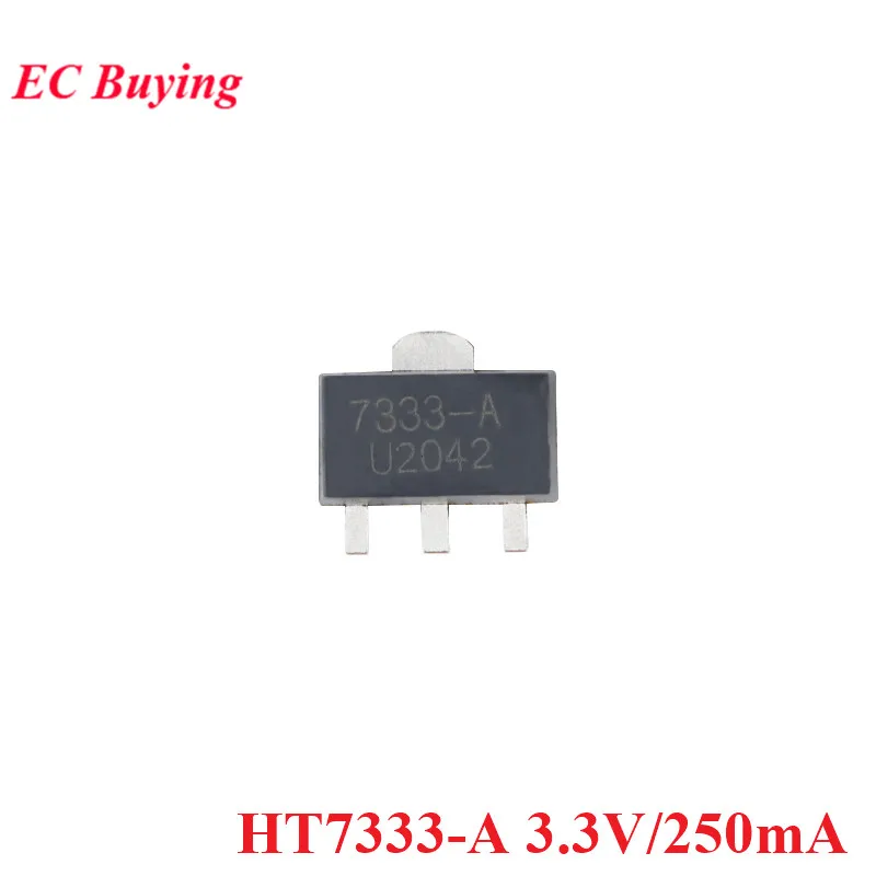 Ht7330 ht7333 ht7350 HT7350-A HT7333-A HT7330-A sot-89 sot89 3v/3,3 v/5v 250ma low dropout linear (10 Stück)