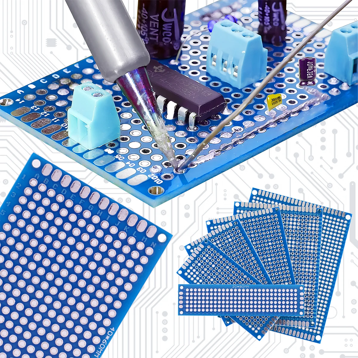 PCB Circuit Prototyping Board Double Side Prototype Boards DIY – Bild 5