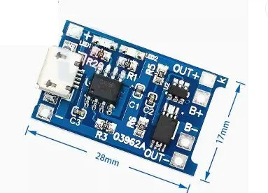 Micro USB 5V 1A 18650 TP4056 Lithium-Batterie Ladegerät Modul Lade Board Mit Schutz Dual Funktionen (5 Stück)