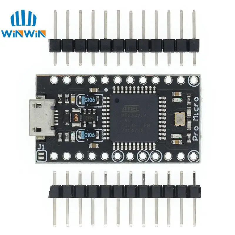 Pro Micro ATMEGA32U4 5V/16MHZ Modul Mit dem Bootloader für Arduino – Bild 2