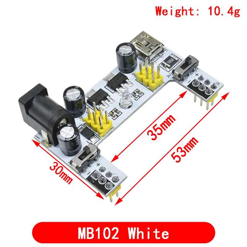 Mb102 Steck brett Netzteil modul/mb102 weißes Steck brett dediziertes – Bild 6