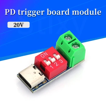 USB-C PD Trigger Board Modul PD/QC Decoy Board Schnellladung USB Typ-C auf 12V Hochgeschwindigkeitsladegerät