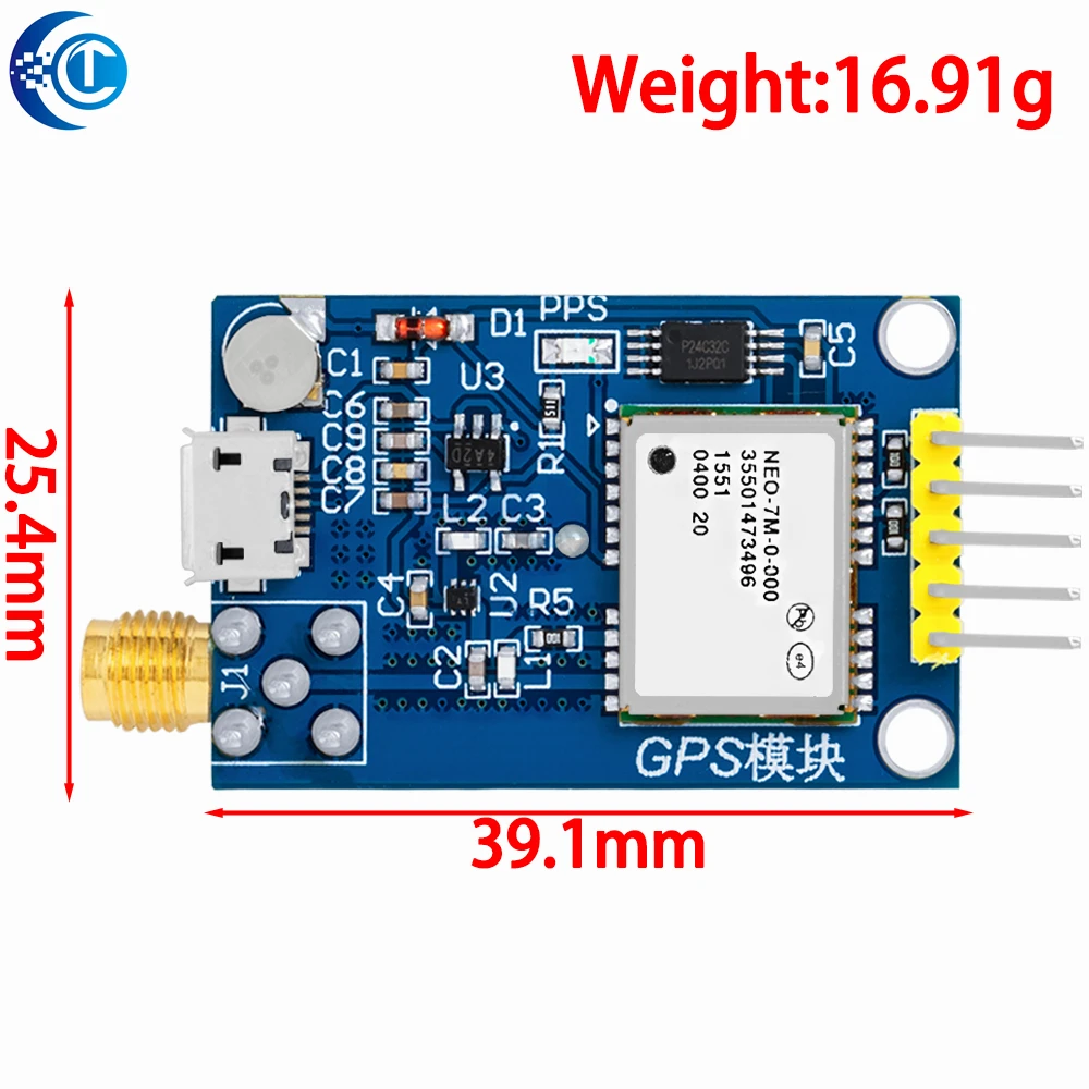 GPS Neo-6m Satellitenpositionierungsmodul Entwicklungsboard NEO-7M 7M – Bild 3