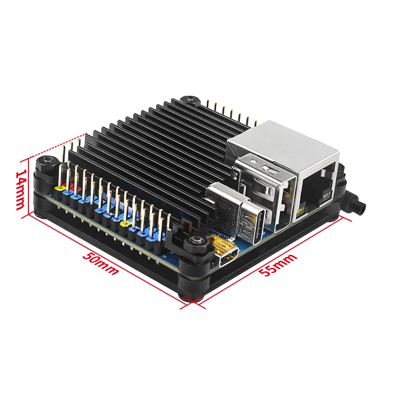 Orange Pi Zero 3 Aluminiumgehäuse Metall Passives Kühlgehäuse – Bild 3