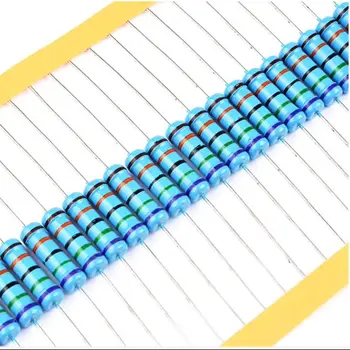 1W Metallschichtwiderstand 1% Fünf-Farben-Ring-Leistungswiderstand 0,1~1M 2 4,7 10R 47 100 220 360 (20 Stück)