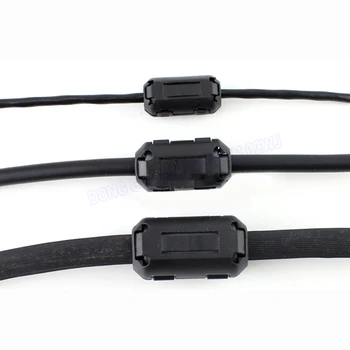 5-13mm Aufsteckbarer Ferritkern EMI-Filter für AV-Kabel - Abnehmbarer Clip-On Entmagnetisierungsring