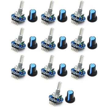 360-Grad-Drehgebermodul Drehpotentiometer Analoges Knopfmodul für Arduino KY-040 RV09 Drehgeber EC11