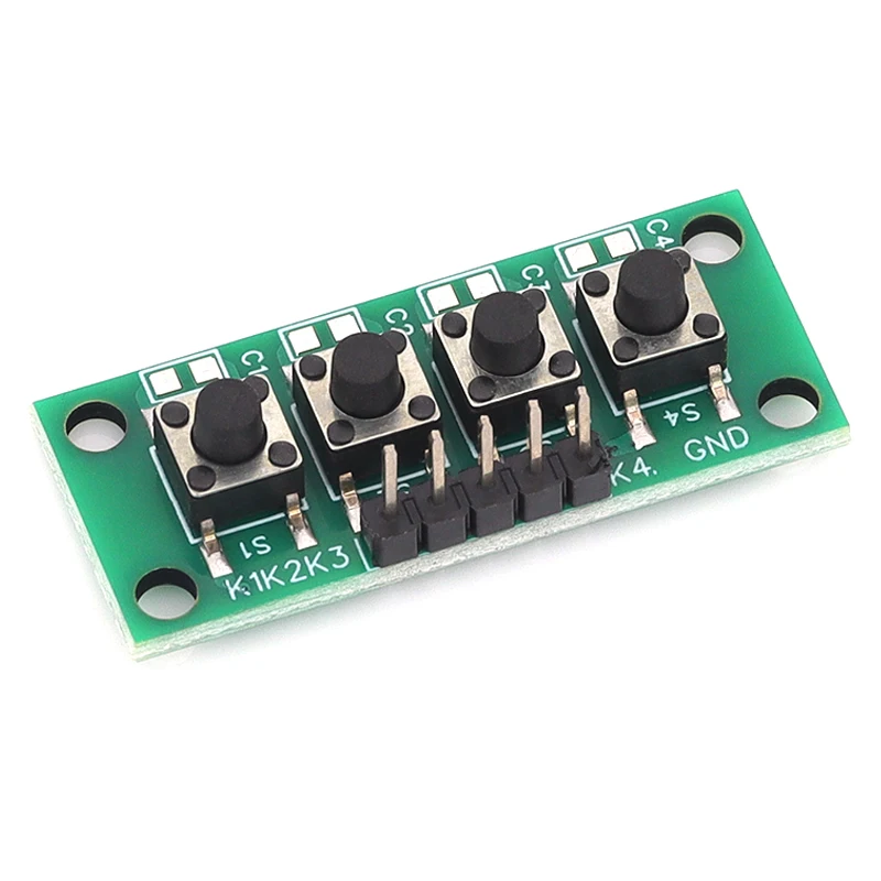 1x4 4 Unabhängige Tasten Tastaturmodul MCU Arduino Schüler – Bild 4