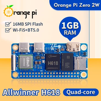 Orange Pi Zero 2W Single Board Computer 1 GB RAM DDR4 Allwinner H618 WiFi-BT Orange Pi Zero 2 W