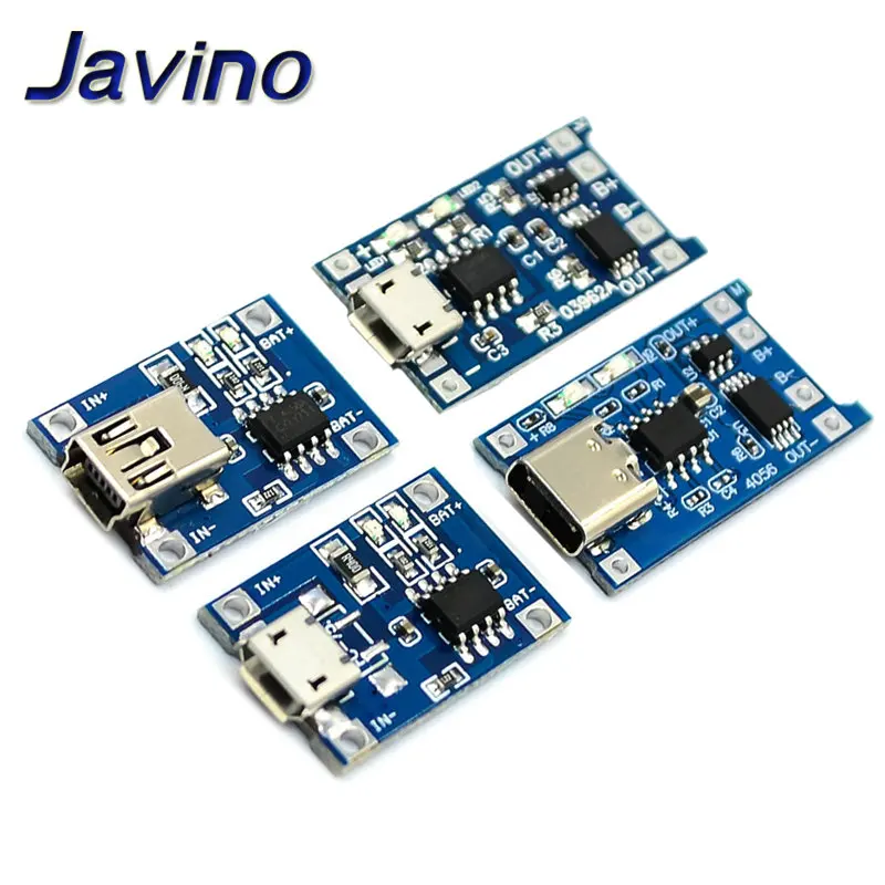 Typ-C/Micro-USB 5V 1A 18650 TP4056 (5 Stück) – Bild 2