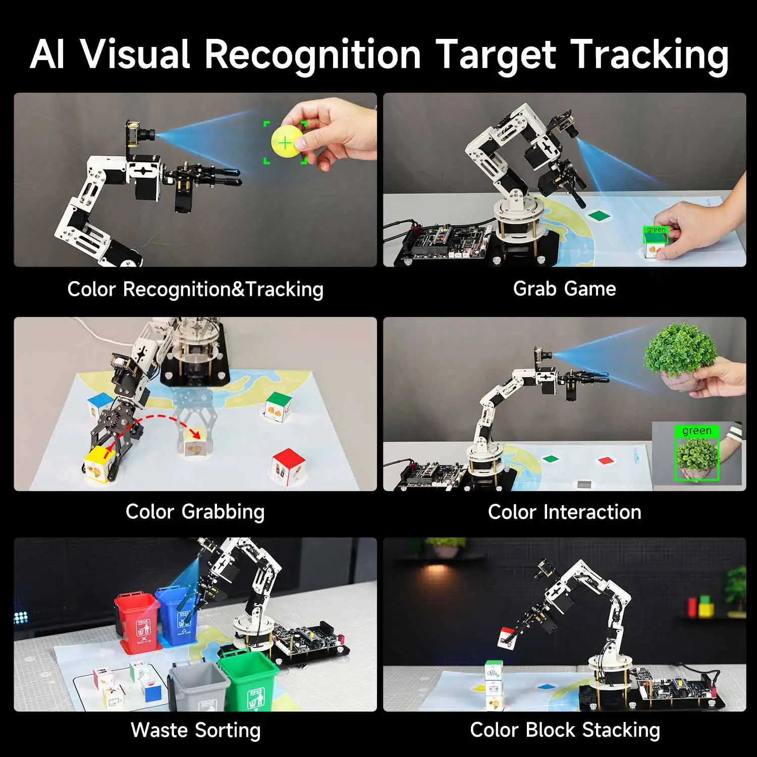 Roboterarm 6DOF KI Großmodell Vision ROS2 Python-Programmierung – Bild 3