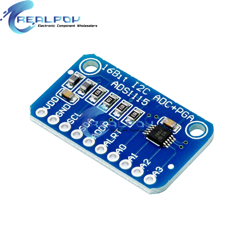 16-Bit-I2C ADS1115-Modul ADC 4-Kanal mit Pro Gain-Verstärker – Bild 2
