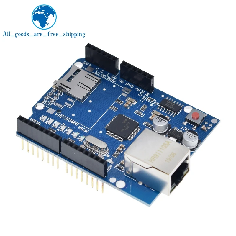 TZT 1/3 Stück UNO Shield Ethernet Shield W5100 R3 UNO Mega 2560 1280 – Bild 2
