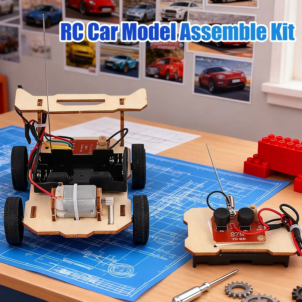 DIY RC Auto Modellbausatz Mini Lehr- und Lernprojekt MINT Wissenschaftsbildung Experimentier-Spielzeug