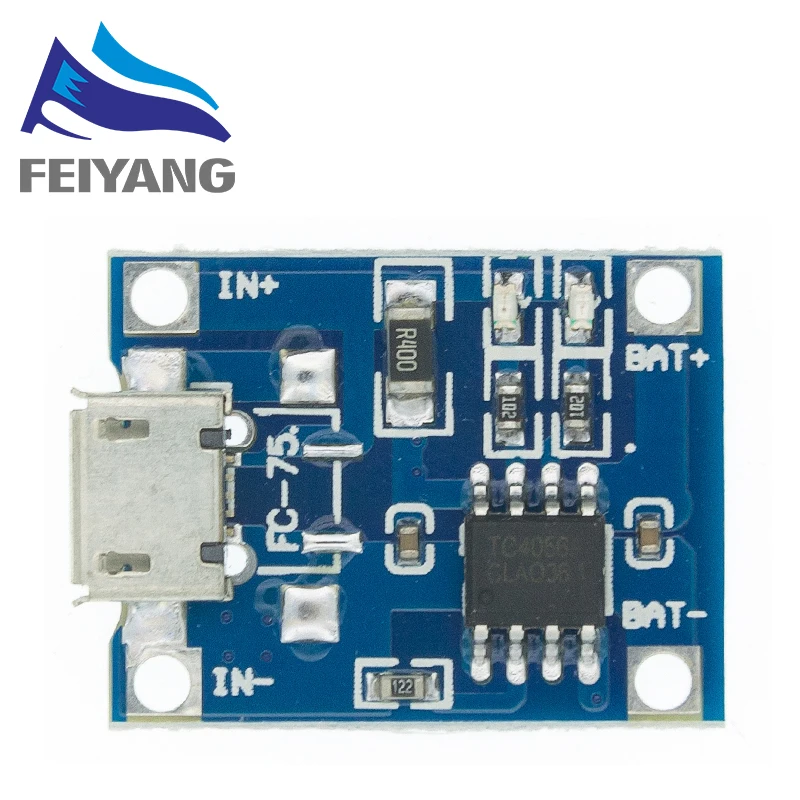 5V 1A Micro/Type-C/Mini 18650 TP4056 Lithium-Akku-Lademodul Ladeplatte – Bild 6