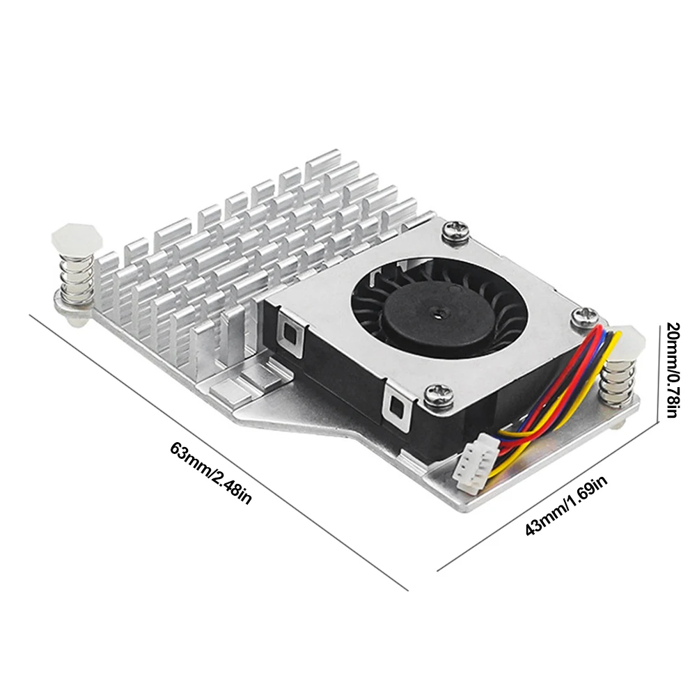 Raspberry Pi 5, aktiver Kühler, Metall-Kühlkörper, Kühler – Bild 3
