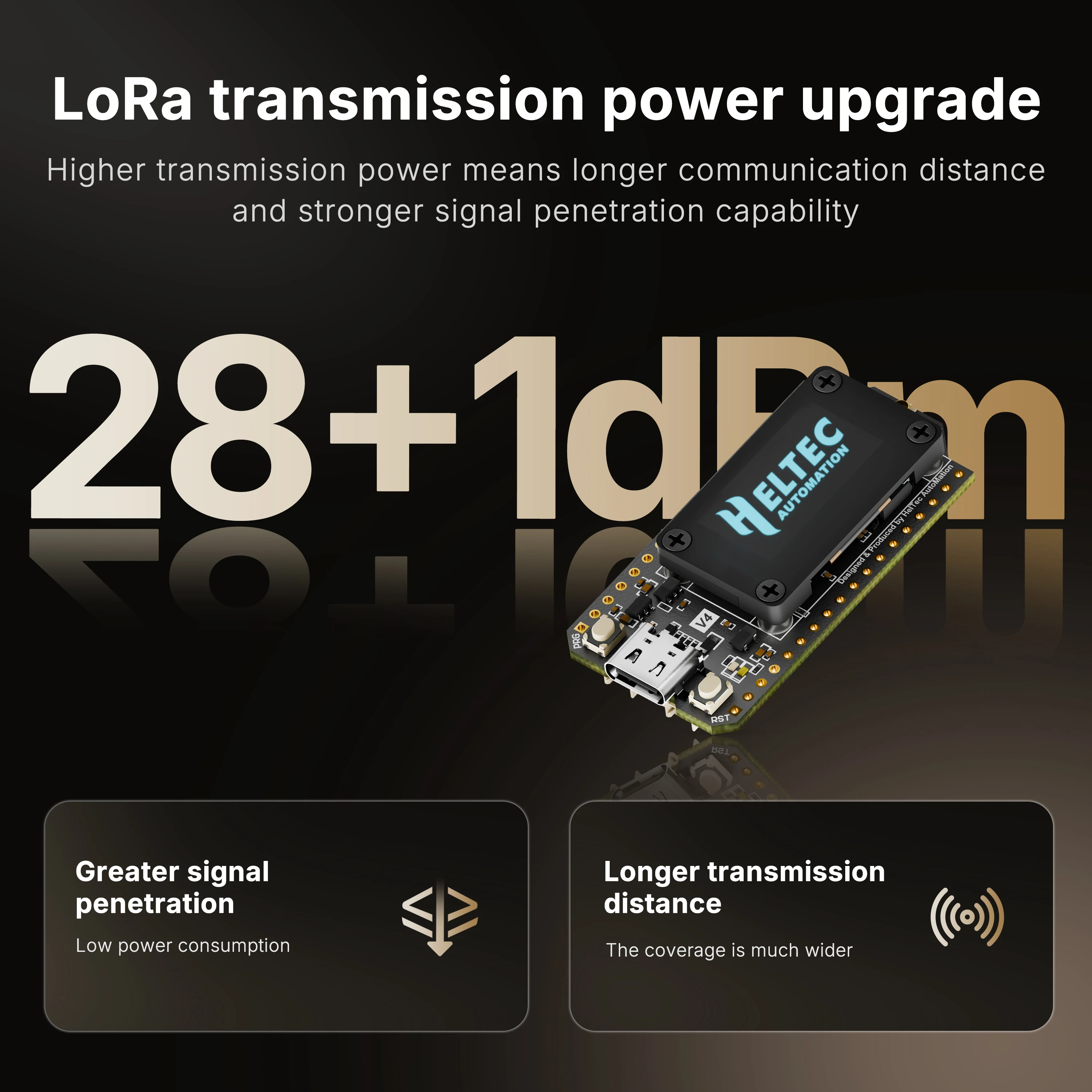 Heltec LoRa 32 V4 Kit Meshtastic GPS ESP32 SX1262 0,96 Zoll OLED – Bild 3