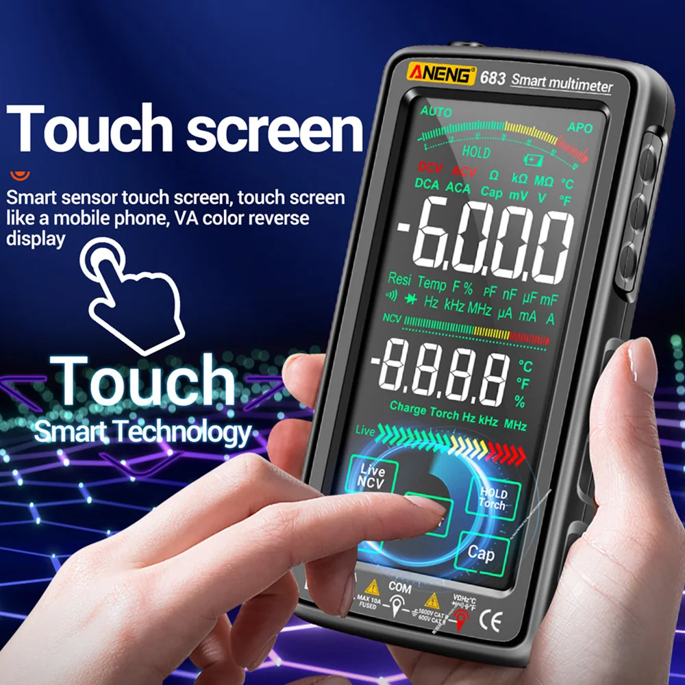 Digitalmultimeter ANENG 683 682 681 Smart High Touch 6000 Zählt – Bild 3