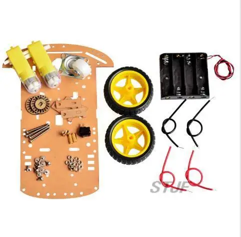 DIY-Kit 2WD Roboter Smart Car Chassis Kits mit Geschwindigkeitsencoder – Bild 4