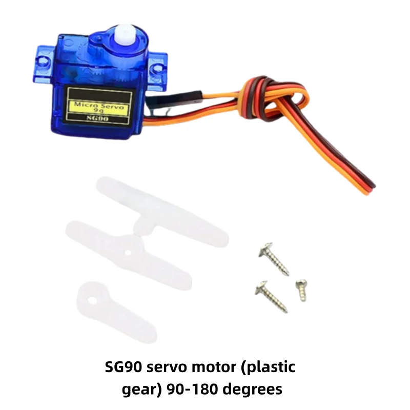 SG90 (90-180 ° Servo-Roboterarm-Kit, enthält 4 Servos, 1 Entwicklungsboard, 1 Joystick-Modul und eine vollständige Arm-Baugruppe – Bild 3