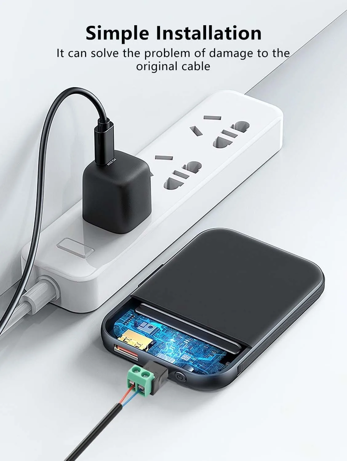 2-Pin Schraube Terminal zu Micro USB Adapter Micro-usb (5 Stück) – Bild 4