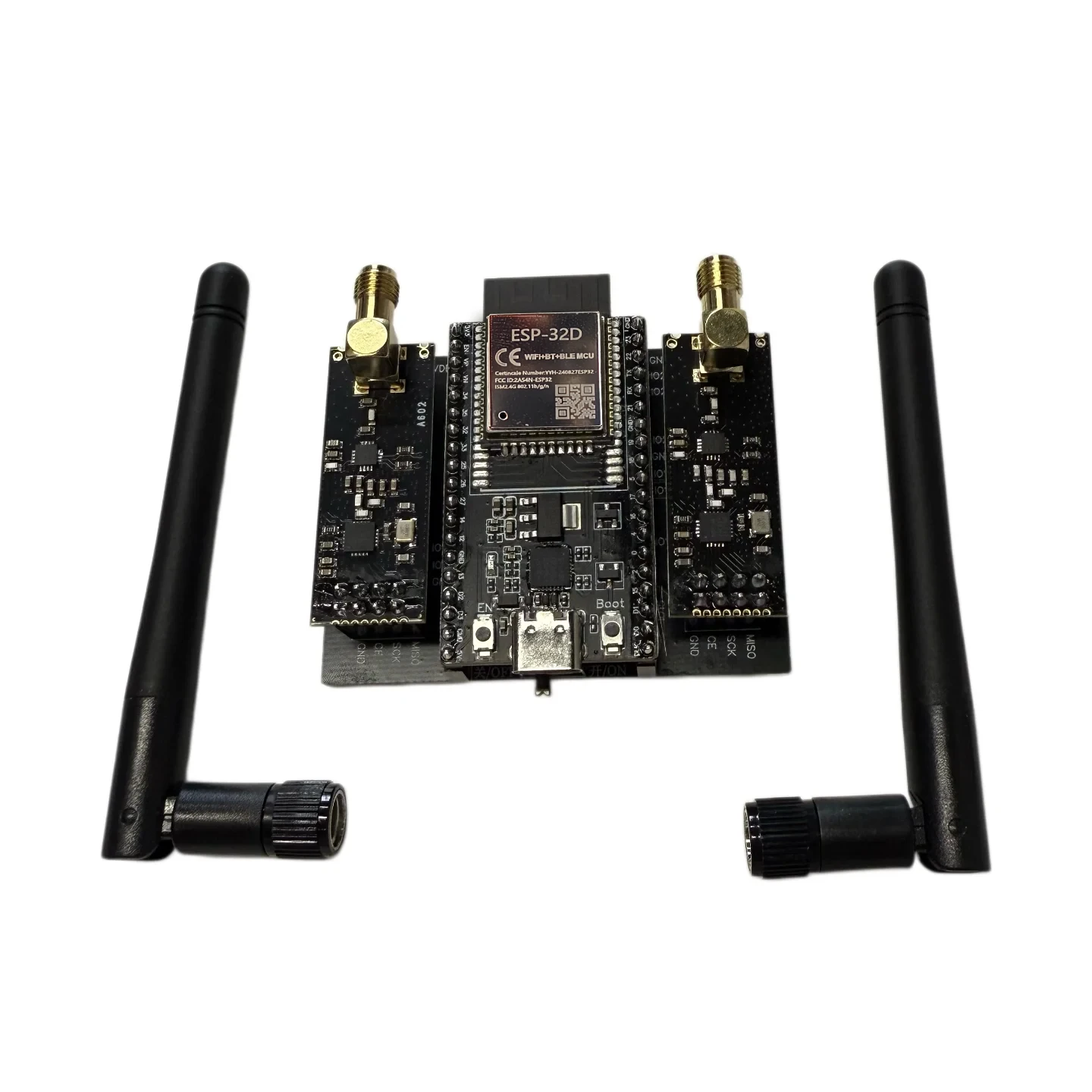 ESP32 + NRF24L01 PA LNA 2,4GHz Modul, Verbesserte Antennen-Entwicklungsplatine mit Bluetooth-Unterstützung