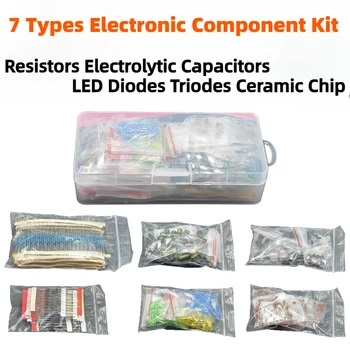 Elektronisches Komponenten-Set, 7-teiliges Metallfilm-Widerstands-Sortiment, LED-Dioden