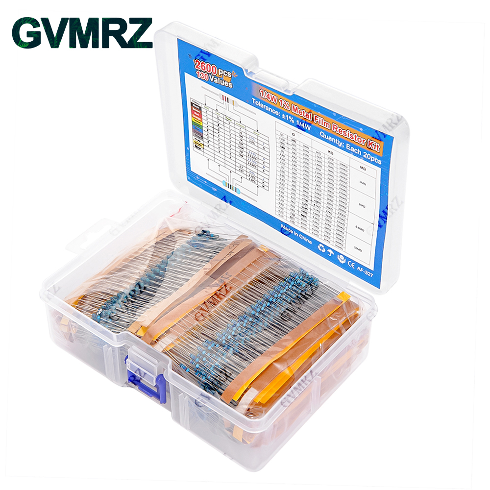 1/4 W 1/8 W 1/2 W 1 W 2 W Metallschichtwiderstandssatz 130 Werte 0,125 – Bild 2