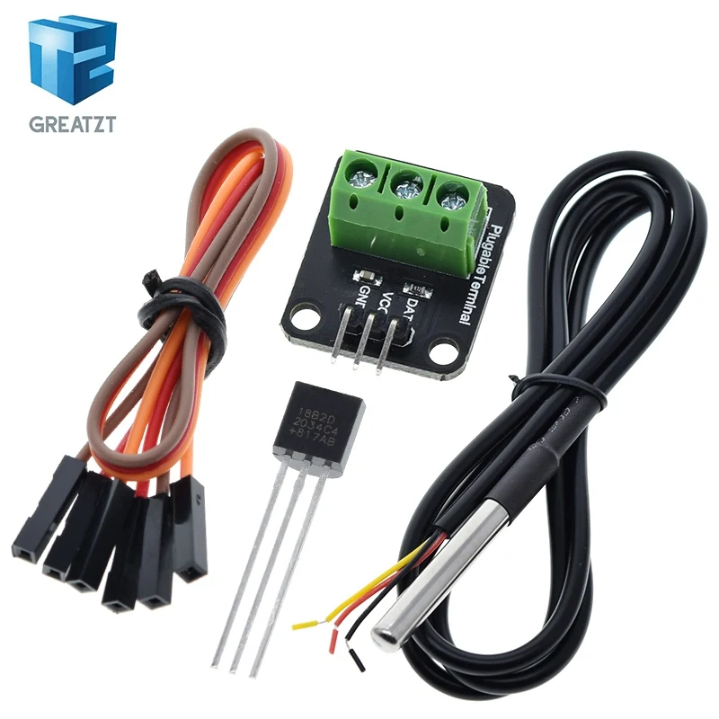DS18B20 Temperatursensormodul-Set, wasserdicht, 100 cm digitales – Bild 3