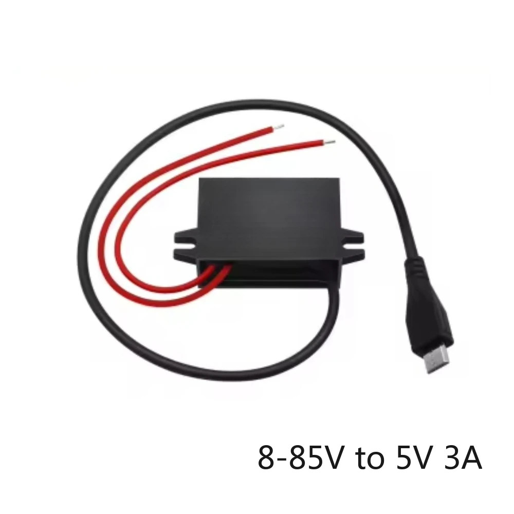 12V 24V 36V 48V 60V 72V 80V zu 5V 3A 8-85V zu 5V DC DC Step Down USB Konverter mit Auto Ladegerät Netzteil