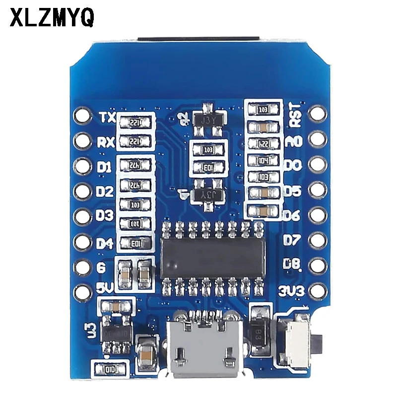 D1 Mini Nodemcu ESP8266 ESP-12 ESP-12F CH340 V2 USB Wemos (10 Stück) – Bild 5