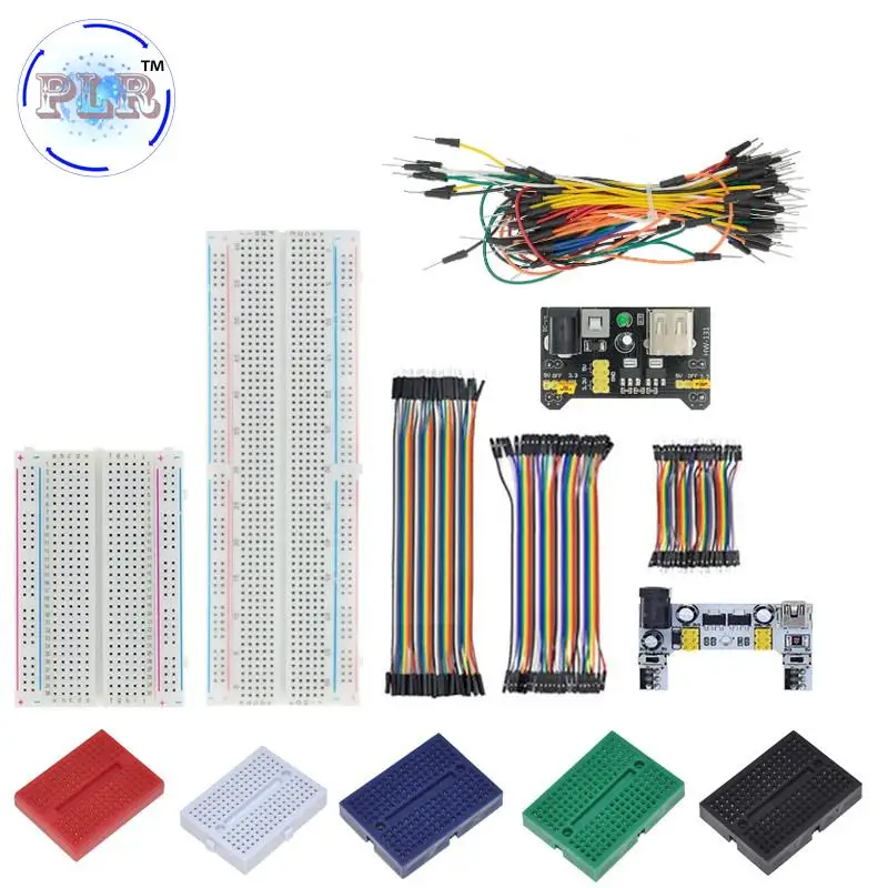 PLR MB-102 MB102 Breadboard 400 830 Point Solderless PCB Bread Board Test Develop Dupont Line DIY für Arduino