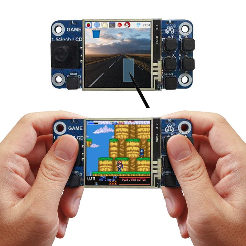 Raspberry Pi Zero 2W Mini-Spielekonsole mit 1,54 Zoll LCD-resistivem – Bild 2