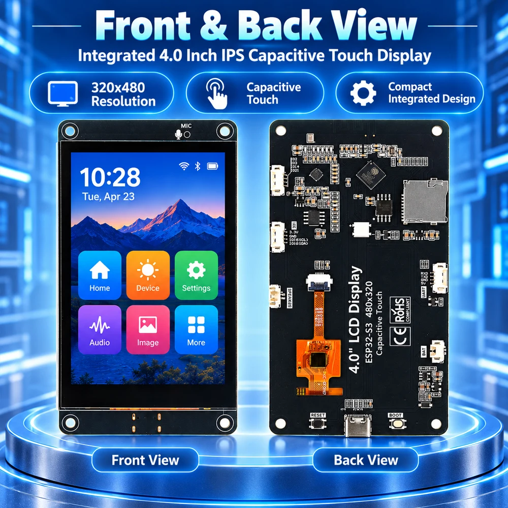 ESP32 S3 4,0 Zoll IPS Kapazitiver Touchscreen 320x480 240MHz WiFi – Bild 2