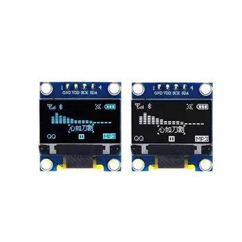 0,96 Zoll SSD1306 OLED-Display 128x64 IIC I2C Serielles Bildschirmmodul für Mikrocontroller-Programmierung